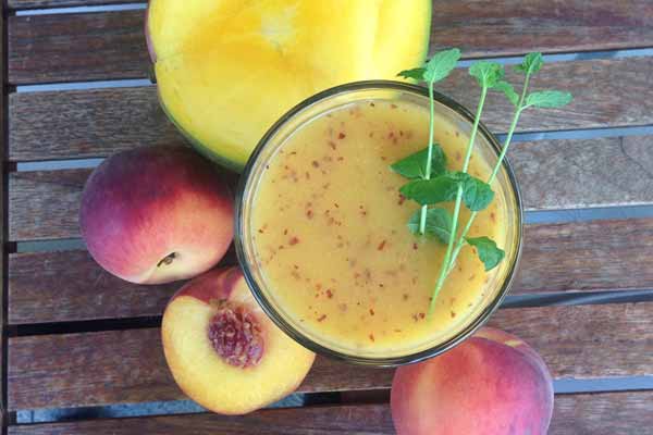 Peach, Chia Smoothie