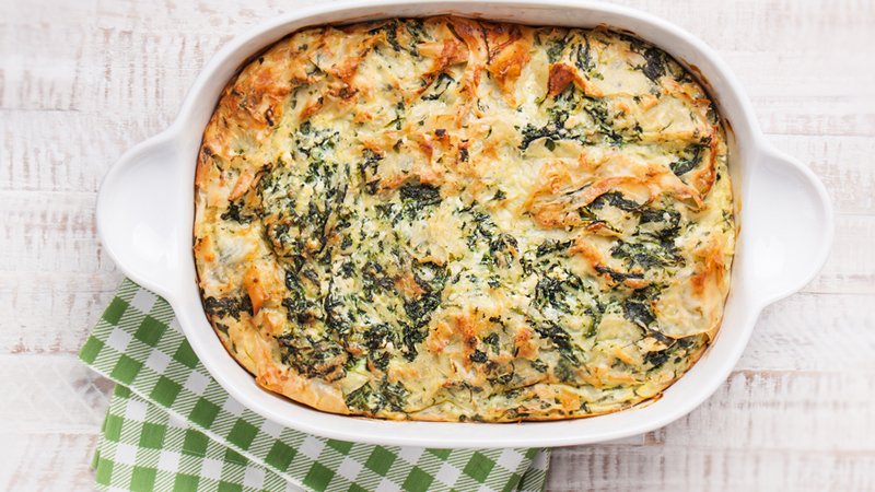 spinach-baked