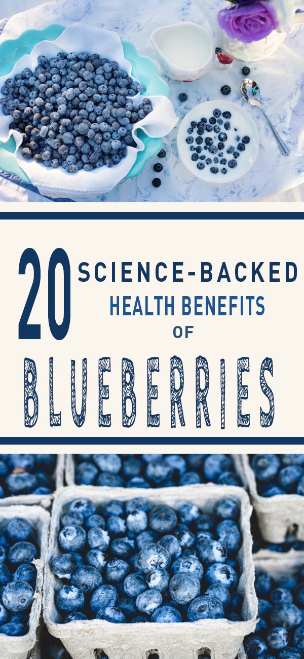 20 Science-Backed Health Benefits of Blueberries