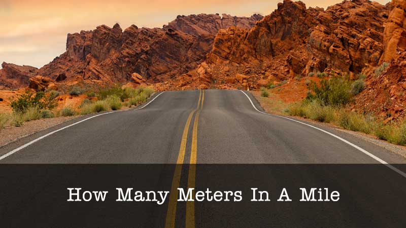 how many meters in a mile