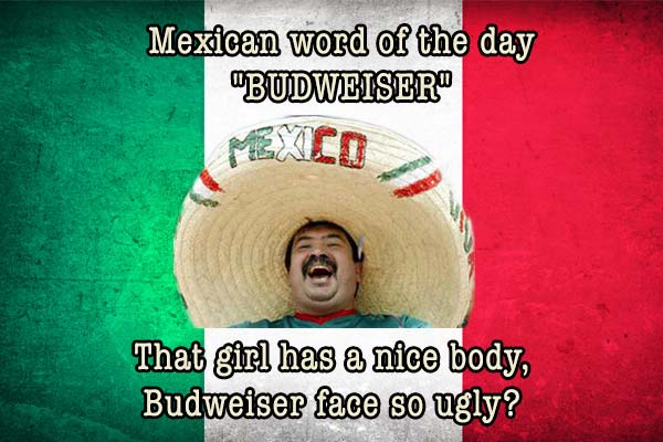 mexican word of the day budweiser