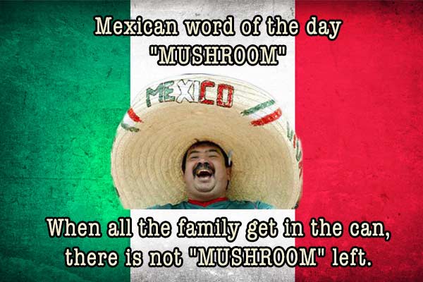 mexican word of the day mushroom